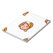 Prinzessin Emoji Notizblock (Rotiert)