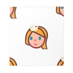 Prinzessin Emoji Notizblock