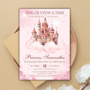 Prinzessin Erster Geburtstag märchenhaftes Feensch Einladung