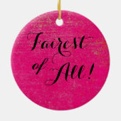 "Prinzessin - Fairest von allen!" Keramik Keramik Ornament (Hinten)