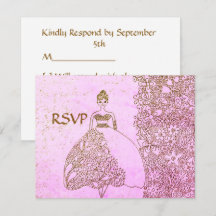 Prinzessin-Feier zum Geburtstag - RSVP in Rosa und