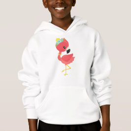 Prinzessin Flamingo, Blume, Krone, Niedlich Flamin Hoodie