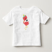 Prinzessin Flamingo, Blume, Krone, Niedlich Flamin Kleinkind T-shirt (Vorderseite)