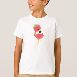 Prinzessin Flamingo, Blume, Krone, Niedlich Flamin T-Shirt
