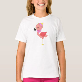 Prinzessin Flamingo, Blume, Niedlich Flamingo, Kro T-Shirt