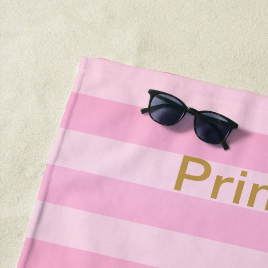 Prinzessin Flamingo 👑 Strandtuch (Beispiel)