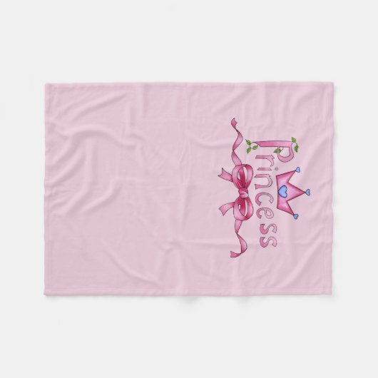 Prinzessin Fleece Blanket (Vorderseite (Horizontal))