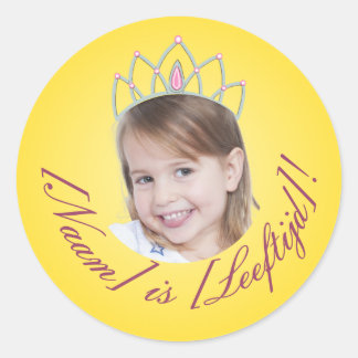 Prinzessin Foto Sticker – Gelb Gradiënt