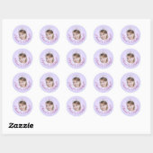 Prinzessin Foto Sticker – Lavendel Gradient (Blatt)