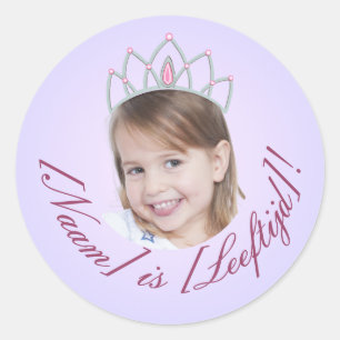 Prinzessin Foto Sticker – Lavendel Gradient