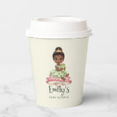 Prinzessin Frosch Baby Shower Pappbecher (Rückseite)