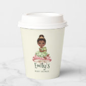 Prinzessin Frosch Baby Shower Pappbecher (Vorderseite)