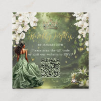 Prinzessin & Frosch Grüne Robe Sweet 16 Quince XV