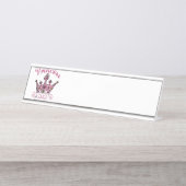 Prinzessin für immer schreibtischnamensplakette (Vorderseite )