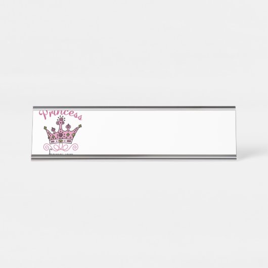 Prinzessin für immer schreibtischnamensplakette (Vorderseite )