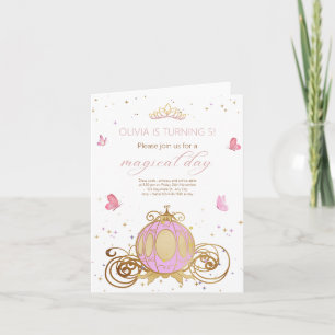 Prinzessin Geburtstag Magischer Tag Prinzessin Kar Einladung