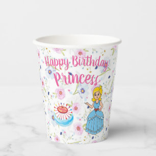 Prinzessin Geburtstag Papierbecher