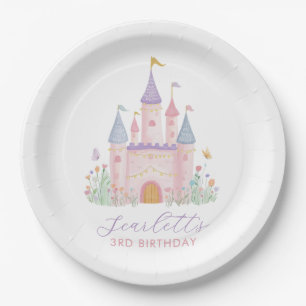 Prinzessin Geburtstag Verzaubertes Schloss Mädchen Pappteller