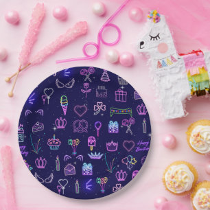 Prinzessin Geburtstags-Geschenktüte Königliche P Pappteller