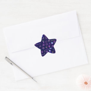 Prinzessin Geburtstags-Geschenktüte Königliche P Stern-Aufkleber