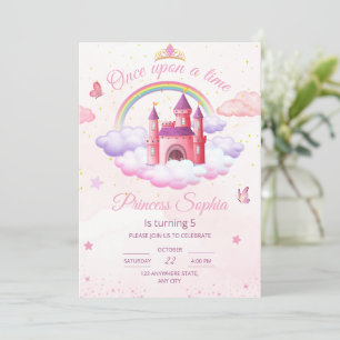 Prinzessin Geburtstagseinladung Kleine Prinzessin Einladung