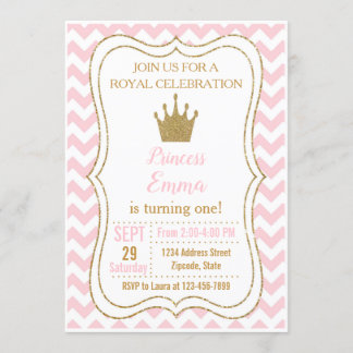 Prinzessin Geburtstagseinladung, Prinzessin Einlad Einladung