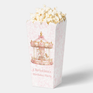 Prinzessin Geburtstagsfeier mit rosa Karussell Geschenkschachtel