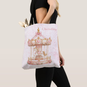 Prinzessin Geburtstagsfeier mit rosa Karussell Tasche