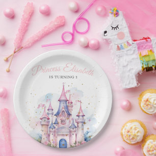 Prinzessin Geburtstagsfeier, Prinzessin Schloss Ge Pappteller