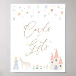 Prinzessin Geburtstagsparty Karten und Geschenke U Poster