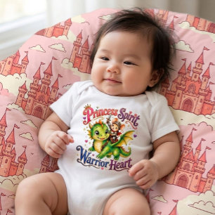 Prinzessin Geist Kriegerherz Drache und Maus Baby Strampler