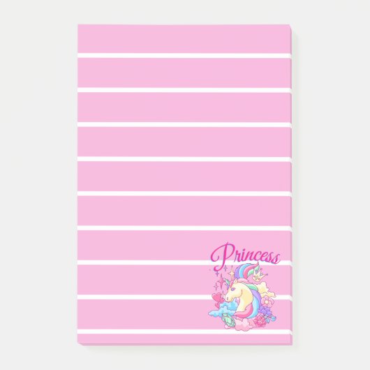 Prinzessin gesäumt post-it klebezettel (Vorderseite)