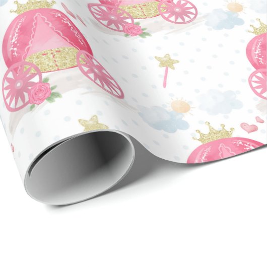 Prinzessin Geschenkpapier (Rolleneckpunkt)