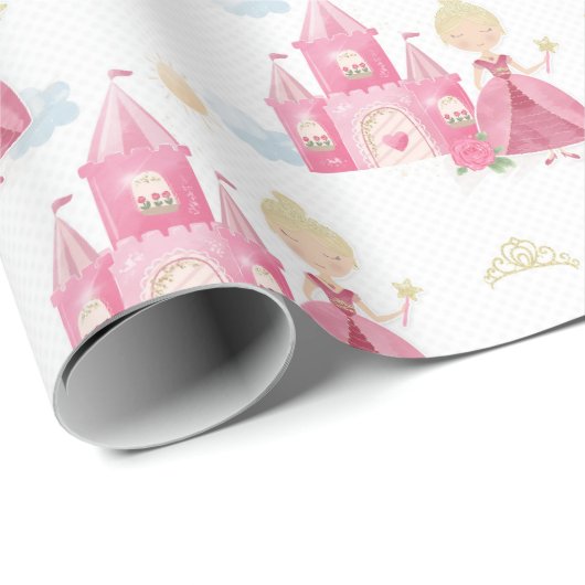 Prinzessin Geschenkpapier (Rolleneckpunkt)