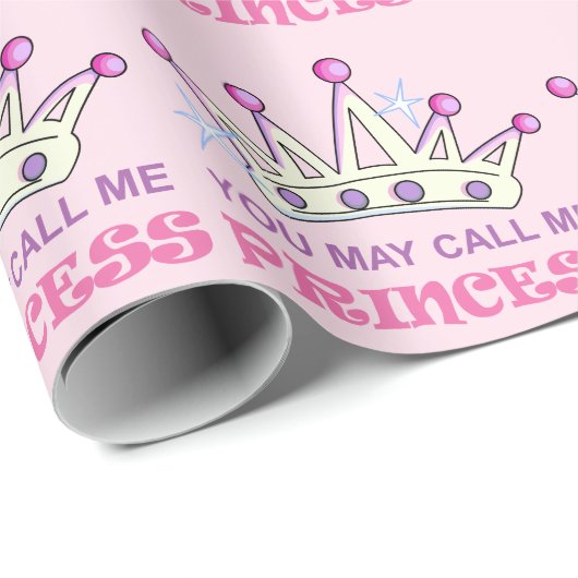 Prinzessin Geschenkpapier (Rolleneckpunkt)