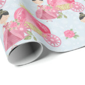 Prinzessin Geschenkpapier (Rolleneckpunkt)