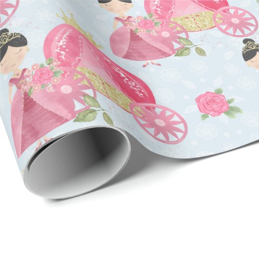 Prinzessin Geschenkpapier (Rolleneckpunkt)