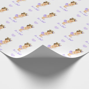Prinzessin Geschenkpapier (Vintage Krone & Perlen)