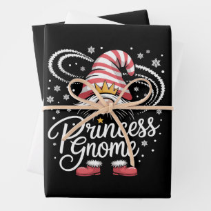 Prinzessin Gnom Passende Familien-Gnome Lustiges X Geschenkpapier Set