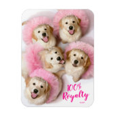 Prinzessin Hunde in Tiaras Magnet (Vertikal)