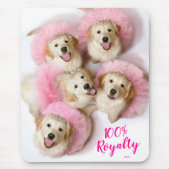 Prinzessin Hunde in Tiaras Mousepad (Vorne)