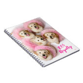 Prinzessin Hunde in Tiaras Notizblock (Rechte Seite)