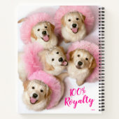 Prinzessin Hunde in Tiaras Notizblock (Rückseite)