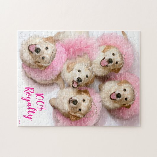 Prinzessin Hunde in Tiaras Puzzle (Horizontal)