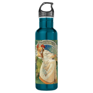 Prinzessin Hyacinth Alphonse-Mucha Edelstahlflasche