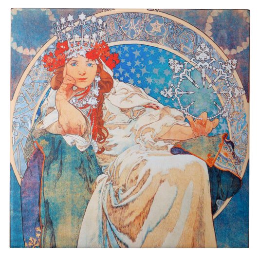 Prinzessin Hyacinth, Mucha Fliese (Vorderseite)