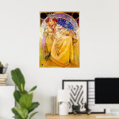 Prinzessin Hyacinth Poster von Alphonse Mucha (Heimbüro)