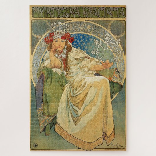 Prinzessin Hyacinth von Alphonse Mucha Puzzle (Vertikal)