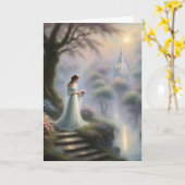 Prinzessin im Burggarten Karte (Gelbe Blume)