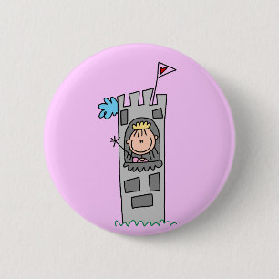 Prinzessin im Burgturm Button
